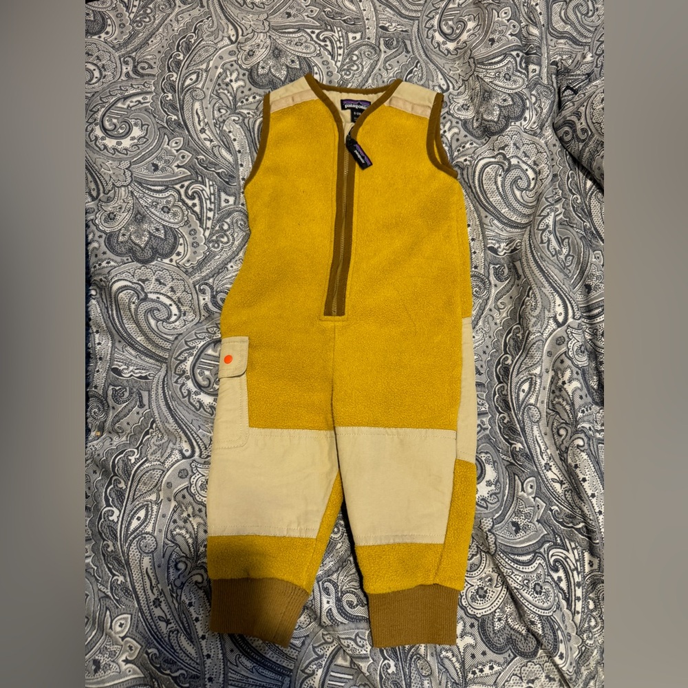 Patagonia synchilla patched jumpsuit